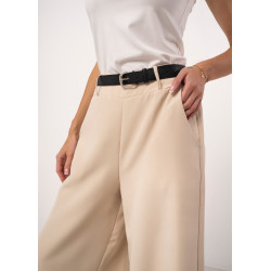 Spodnie typu palazzo z paskiem