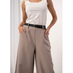 Spodnie typu palazzo z paskiem