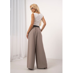 Spodnie typu palazzo z paskiem