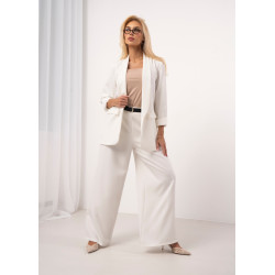 Spodnie typu palazzo z paskiem