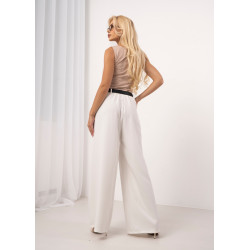 Spodnie typu palazzo z paskiem