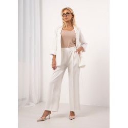 Szerokie spodnie z elastycznym pasem