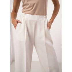 Szerokie spodnie z elastycznym pasem