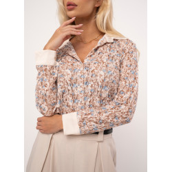 Koszula z koronki w kwiatowy wzór