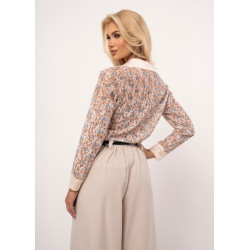 Koszula z koronki w kwiatowy wzór