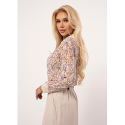 Koszula z koronki w kwiatowy wzór