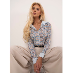 Koszula z koronki w kwiatowy wzór