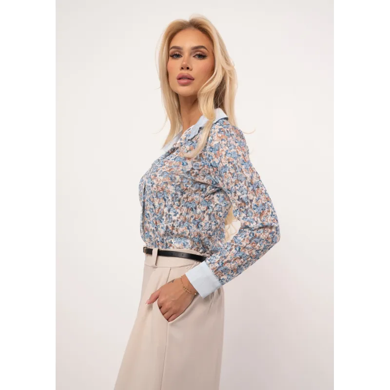 Koszula z koronki w kwiatowy wzór
