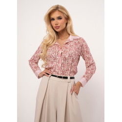 Koszula z koronki w kwiatowy wzór