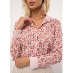 Koszula z koronki w kwiatowy wzór