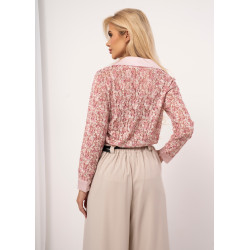 Koszula z koronki w kwiatowy wzór