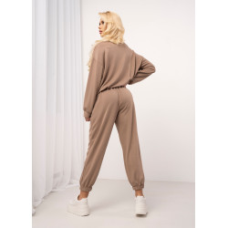 Komplet dresowy z bluzą typu bombka i spodniami jogger