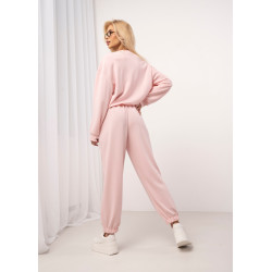 Komplet dresowy z bluzą typu bombka i spodniami jogger
