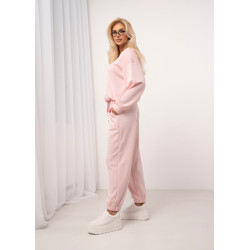 Komplet dresowy z bluzą typu bombka i spodniami jogger