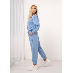 Komplet dresowy z bluzą typu bombka i spodniami jogger