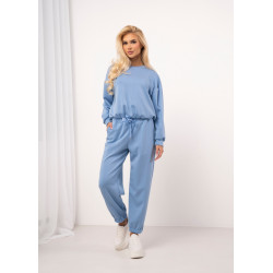 Komplet dresowy z bluzą typu bombka i spodniami jogger