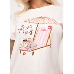 Bawełniana koszulka z kolorowym nadrukiem