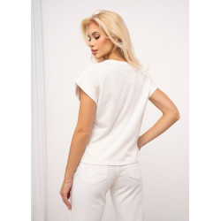 Bawełniana koszulka z kolorowym nadrukiem