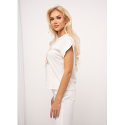 Bawełniana koszulka z kolorowym nadrukiem