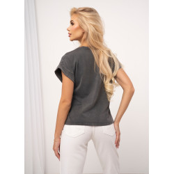 Bawełniana koszulka z kolorowym nadrukiem