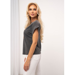 Bawełniana koszulka z kolorowym nadrukiem