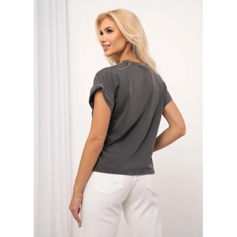 Bawełniana koszulka z motywem pieska