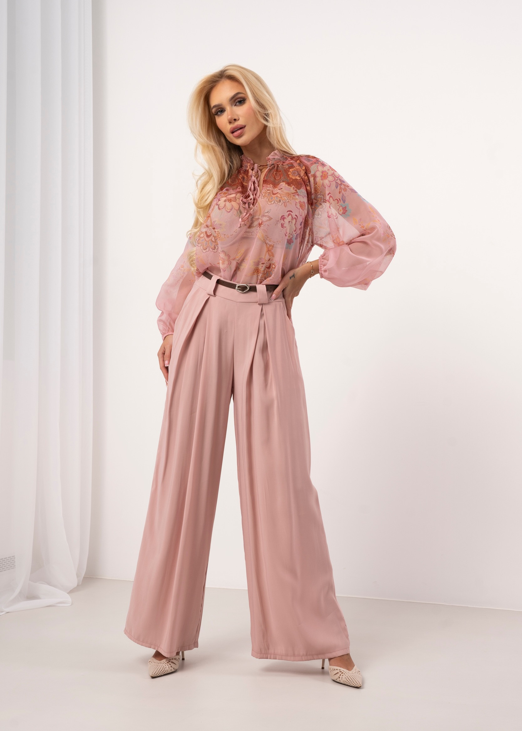 Szyfonowa bluzka w kwiaty