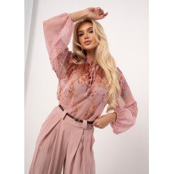 Szyfonowa bluzka w kwiaty