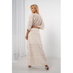 Długa spódnica boho z ozdobnym haftem | Hurtownia odzieży damskiej do butiku