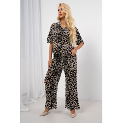 Ażurowy komplet w kwiatowe motywy boho | Hurtownia odzieży damskiej na sztuki