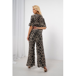 Ażurowy komplet w kwiatowe motywy boho | Hurtownia odzieży damskiej na sztuki