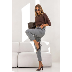 SWETER Z BUFIASTYM KRÓTKIM RĘKAWEM