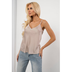 Satynowy top na cienkich ramiączkach | Hurtownia internetowa odzieży damskiej