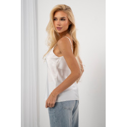 Satynowy top na cienkich ramiączkach | Hurtownia internetowa odzieży damskiej