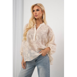 Haftowana bluzka boho ze stójką | Hurtownia odzieży damskiej na sztuki