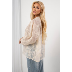 Haftowana bluzka boho ze stójką | Hurtownia odzieży damskiej na sztuki