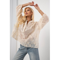 Haftowana bluzka boho ze stójką | Hurtownia odzieży damskiej na sztuki