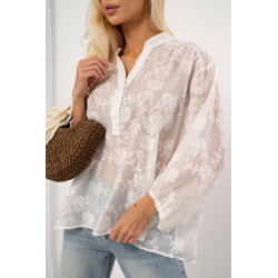 Haftowana bluzka boho ze stójką | Hurtownia odzieży damskiej na sztuki