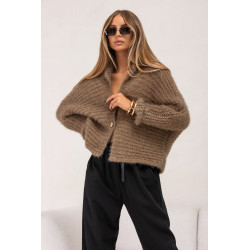 OVERSIZOWY KARDIGAN Z DUŻYMI GUZIKAMI