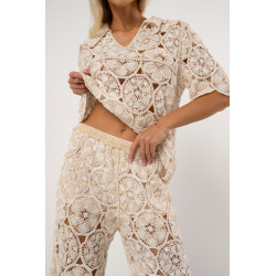 Ażurowy komplet w stylu boho