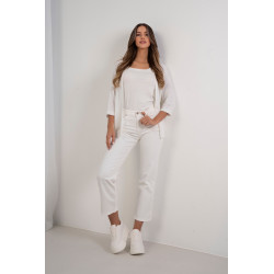 Kardigan o waflowym splocie