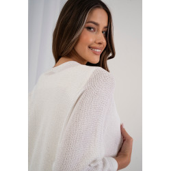 Kardigan o waflowym splocie