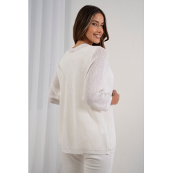Kardigan o waflowym splocie