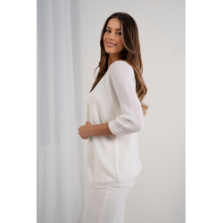 Kardigan o waflowym splocie