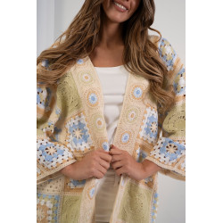 Ażurowy kardigan w stylu boho
