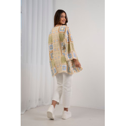 Ażurowy kardigan w stylu boho