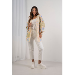 Ażurowy kardigan w stylu boho