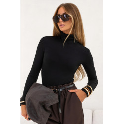 DOPASOWANA BLUZKA BASIC  Z GOLFEM