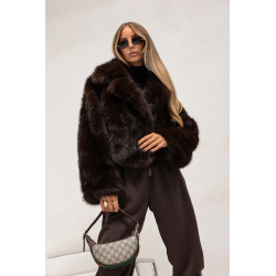 KRÓTKIE FUTERKO Z KOŁNIERZEM