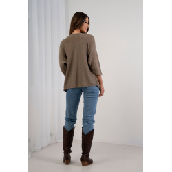 Kardigan o waflowym splocie